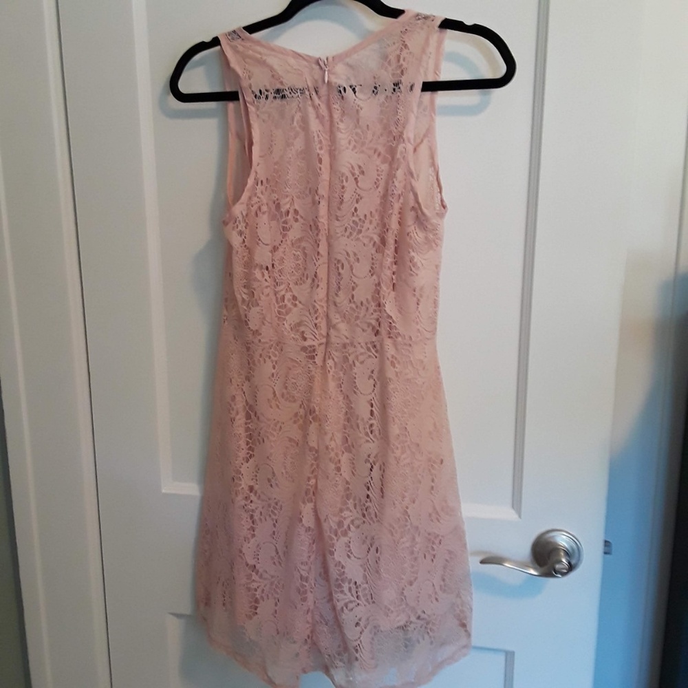 NWT Blush Lace Dress with Lining Size L - Picture 5 of 5